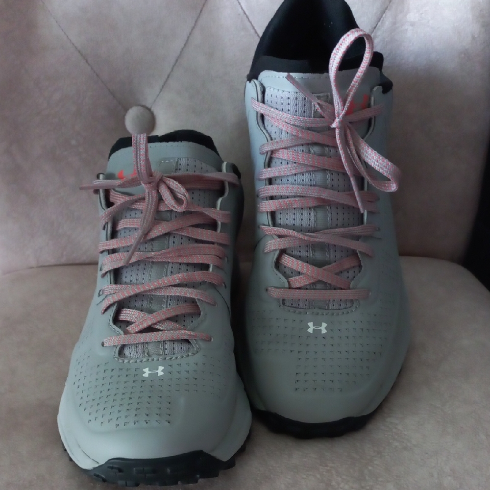 Under Armour Women's Gray and Pink Athletic Shoes